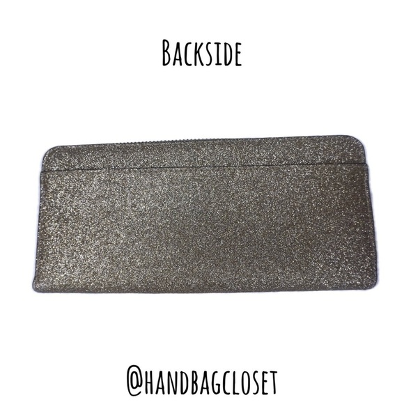 Kate Spade Burgess Court Glitter Gold Wallet - Picture 11 of 12